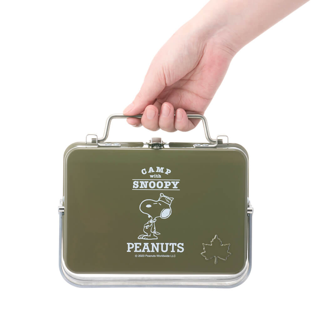 เตาถ่านบาร์บีคิว LOGOS SNOOPY (BEAGLE SCOUTS 50YEARS) ทรงกระเป๋า แบบพกพา_8