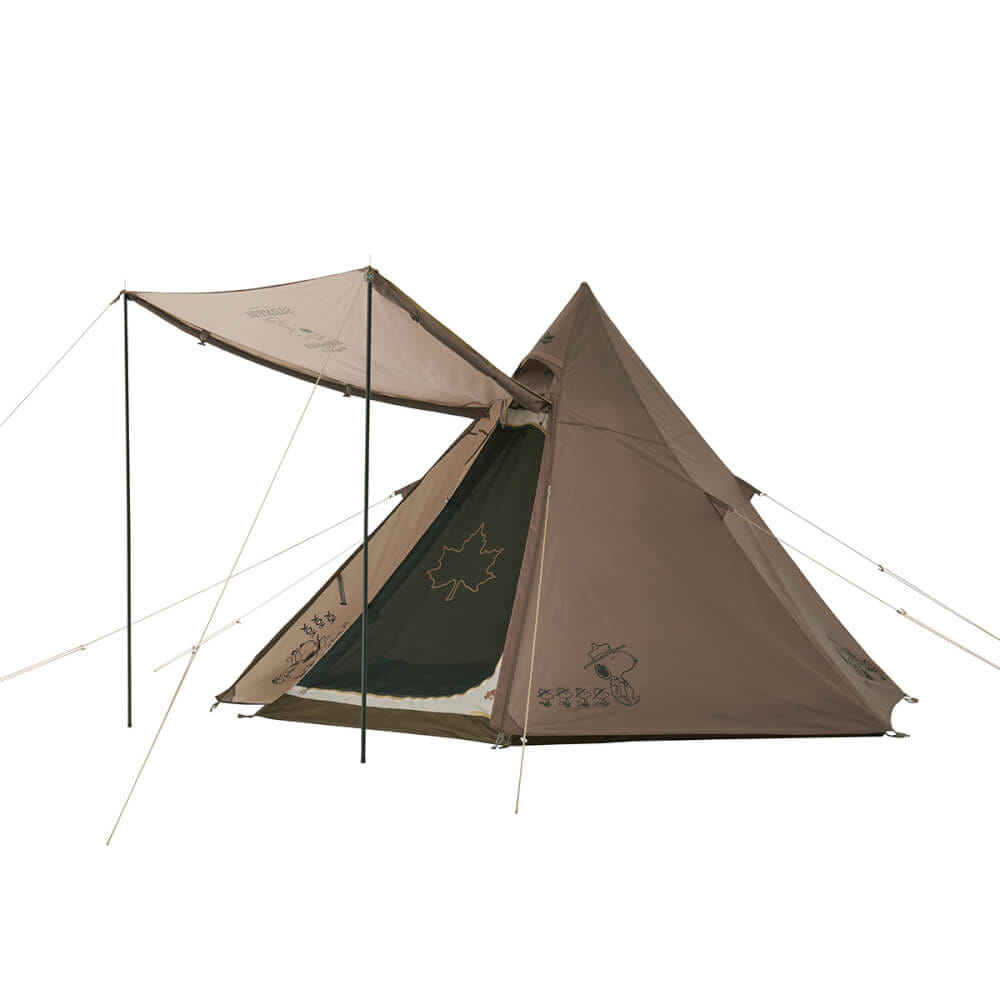 เต็นท์กระโจม LOGOS SNOOPY（BEAGLE SCOUTS 50YEARS )TEPEE-BD สีน้ำตาล_10