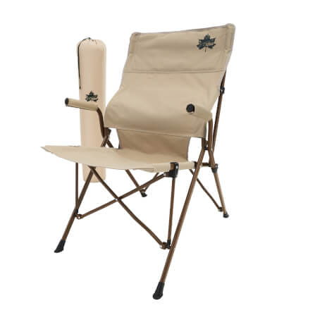 เก้าอี้สนาม LOGOS TRADCANVAS WORK BACK CHAIR สีเบจ_1