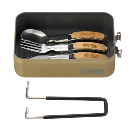 กระทะแคมป์ปิ้ง LOGOS MESS KIT SNOOPY (BEAGLE SCOUTS 50YEARS),สีเบจ_6