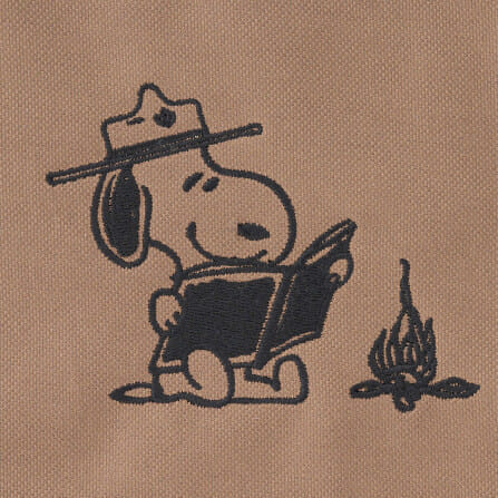 เก้าอี้บัคเก็ต LOGOS SNOOPY (BEAGLE SCOUTS 50YEARS) BUCKET CHAIR สีน้ำตาล_7
