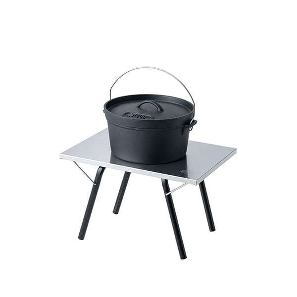 โต๊ะสแตนเลส LOGOS สีเงิน,วาง DUTCH OVEN บนโต๊ะได้_4
