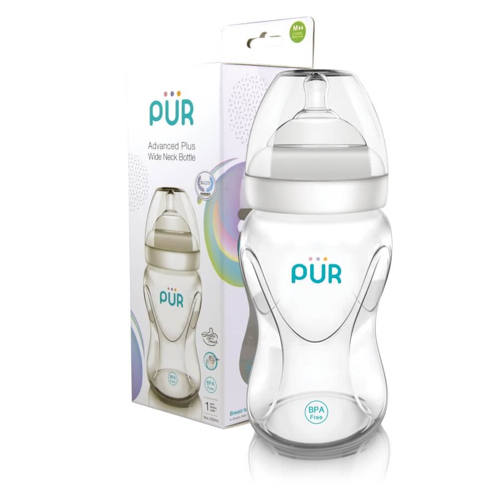 ขวดนม PUR ADVANCED WIDE NECK ขนาด 8 ออนซ์/250 มล.