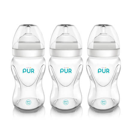 ขวดนม PUR ADVANCED WIDE NECK ขนาด 8 ออนซ์/150 มล. (แพ็ค 3)_0
