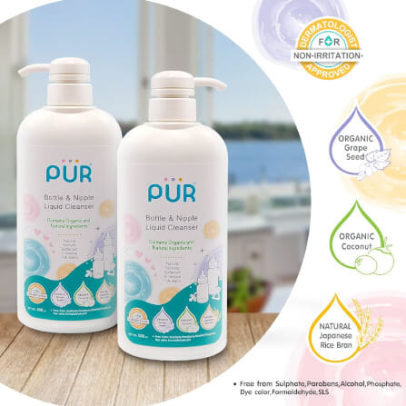 น้ำยาล้างขวดนมและจุกนม PUR ขนาด 500 มล._1