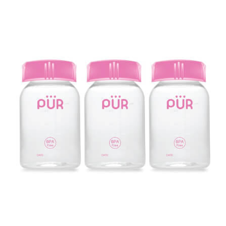 ขวดเก็บน้ำนม PUR สีชมพู (แพ็ค 3)_2