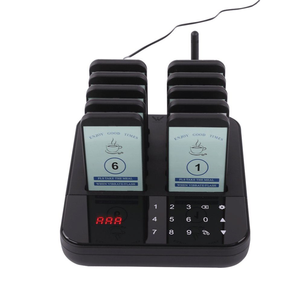 เครื่องเรียกคิวไร้สาย WORREX จำนวน 10 คิว รุ่น W-BCT6982_2