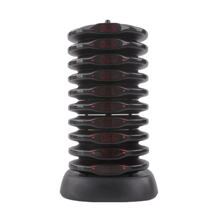 เครื่องเรียกคิวไร้สาย WORREX จำนวน 10 คิว รุ่น W-BCT8110 สีดำ_2