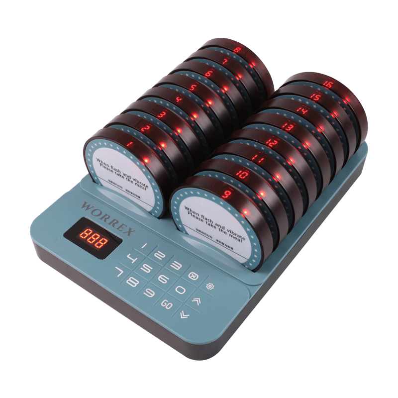 เครื่องเรียกคิวไร้สาย WORREX จำนวน 16 คิว รุ่น W-BCT9316_0