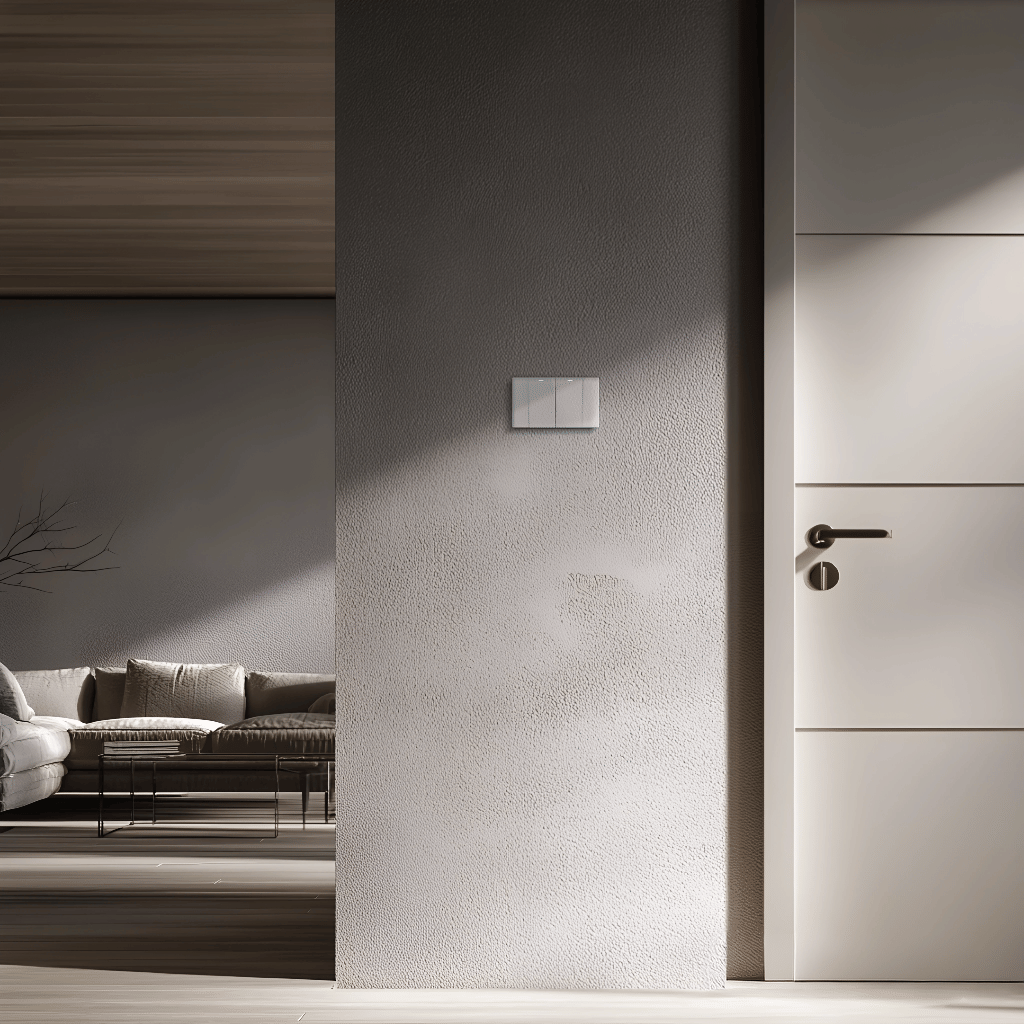 ชุดสวิตช์ 1 ทาง 2 ช่อง GONEO รุ่น PIANO SONATA G25-K211-WH สีขาว_2
