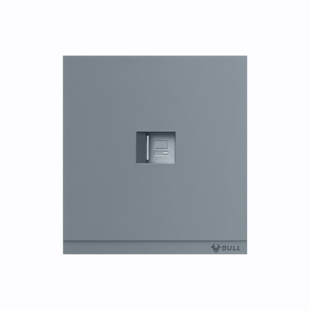 ชุดเต้ารับคอมพิวเตอร์ 1 ช่อง GONEO รุ่น PIANO OPUS ONE G67-T102-RGY สีเทา