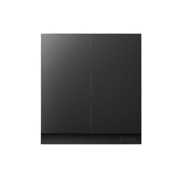 ชุดสวิตซ์ทางเดียว 2 ช่อง GONEO รุ่น PIANO G27-K211-ZBK สีดำ