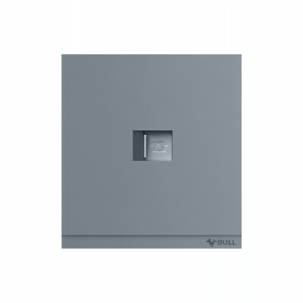 ชุดเต้ารับโทรศัพท์ 1 ช่อง GONEO รุ่น PIANO OPUS ONE G67-T101-RGY สีเทา_1