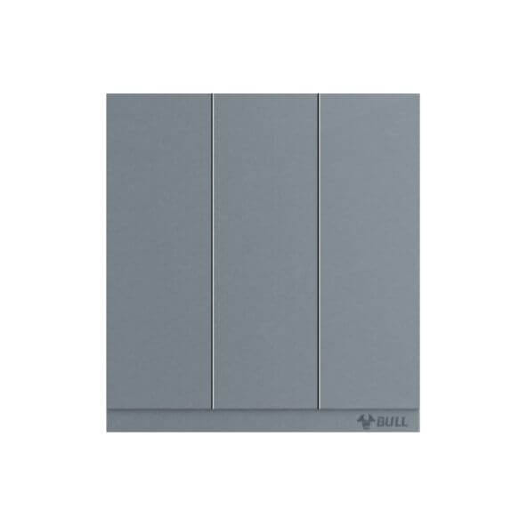 ชุดสวิตซ์ 2 ทาง 3 ช่อง GONEO รุ่น PIANO OPUS ONE G67-K312-RGY สีเทา