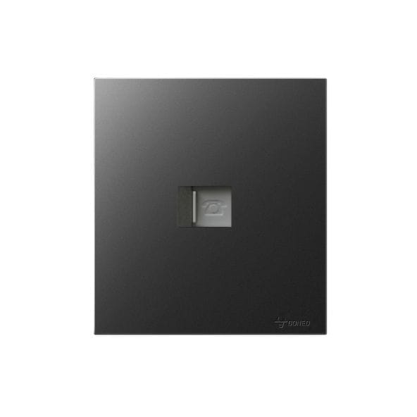 ชุดเต้ารับโทรศัพท์ 1 ช่อง GONEO รุ่น PIANO G27-T101-ZBK สีดำ