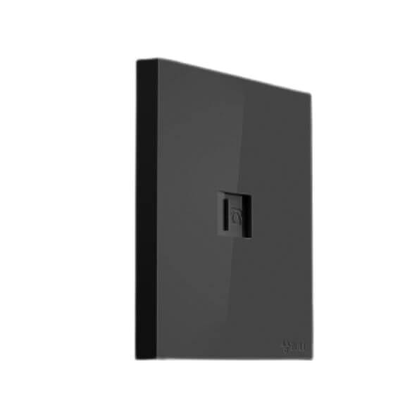 ชุดเต้ารับโทรศัพท์ 1 ช่อง GONEO รุ่น PIANO G27-T101-ZBK สีดำ_2
