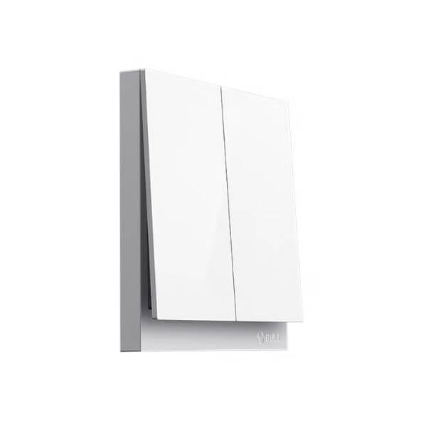 ชุดสวิตซ์ 1 ทาง 2 ช่อง GONEO รุ่น PIANO G27-K211-WH สีขาว_3