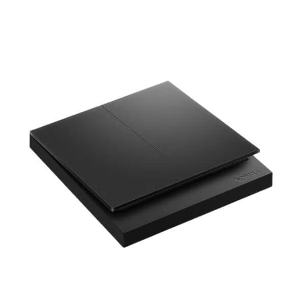 ชุดสวิตซ์ทางเดียว 2 ช่อง GONEO รุ่น PIANO G27-K211-ZBK สีดำ_3