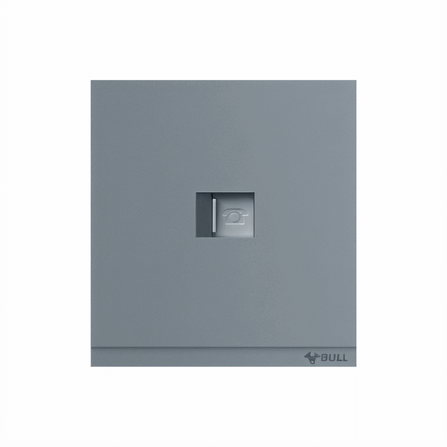 ชุดเต้ารับโทรศัพท์ 1 ช่อง GONEO รุ่น PIANO OPUS ONE G67-T101-RGY สีเทา_0