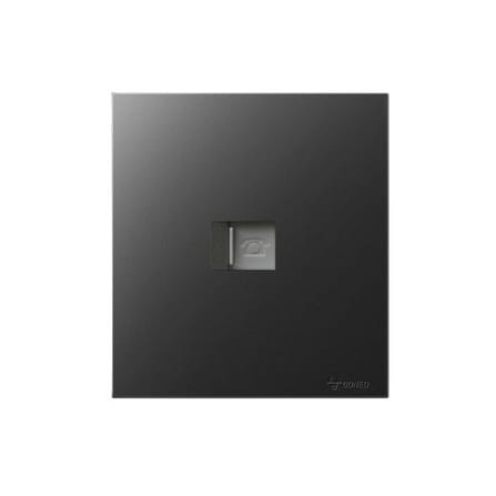ชุดเต้ารับโทรศัพท์ 1 ช่อง GONEO รุ่น PIANO G27-T101-ZBK สีดำ_0