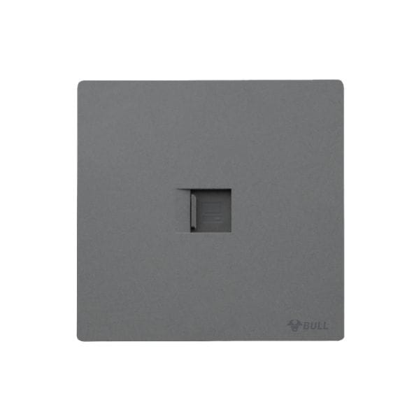ชุดเต้ารับคอมพิวเตอร์ 1 ช่อง GONEO รุ่น BUTTERFLY G56-T102-RGY สีเทา_1