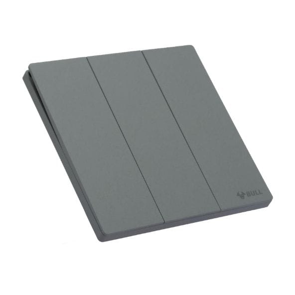 ชุดสวิตช์ 2 ทาง 3 ช่อง GONEO รุ่น BUTTERFLY G56-K312-RGY สีเทา_2
