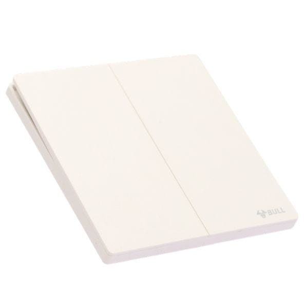 ชุดสวิตช์ 2 ทาง 2 ช่อง GONEO รุ่น BUTTERFLY G56-K212-RWH สีขาว ร็อคไวท์_2