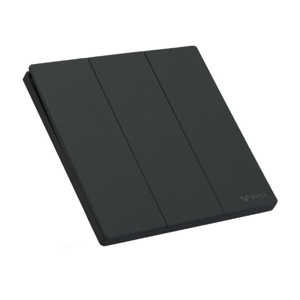 ชุดสวิตช์ 2 ทาง 3 ช่อง GONEO รุ่น BUTTERFLY G56-K312-DBK สีดำ_2