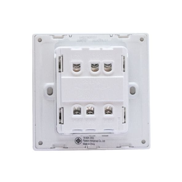 ชุดสวิตช์ 2 ทาง 2 ช่อง GONEO รุ่น BUTTERFLY G56-K212-WH สีขาว_3