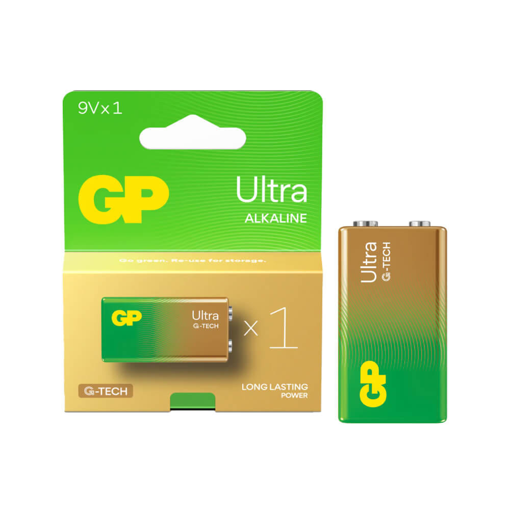 ถ่านอัลคาไลน์ GP BATTERY ULTRA ALKALINE 9VX1 1 กล่อง (10 แพ็ค)_1