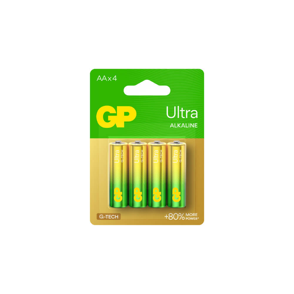 ถ่านอัลคาไลน์ GP BATTERY ULTRA ALKALINE AA X 4 1 กล่อง (10 แพ็ค)_1