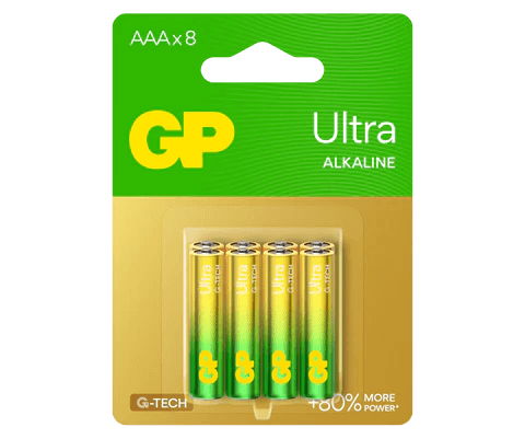 ถ่านอัลคาไลน์ GP BATTERY ULTRA ALKALINE AAA X 8 1 กล่อง (12 แพ็ค)_1
