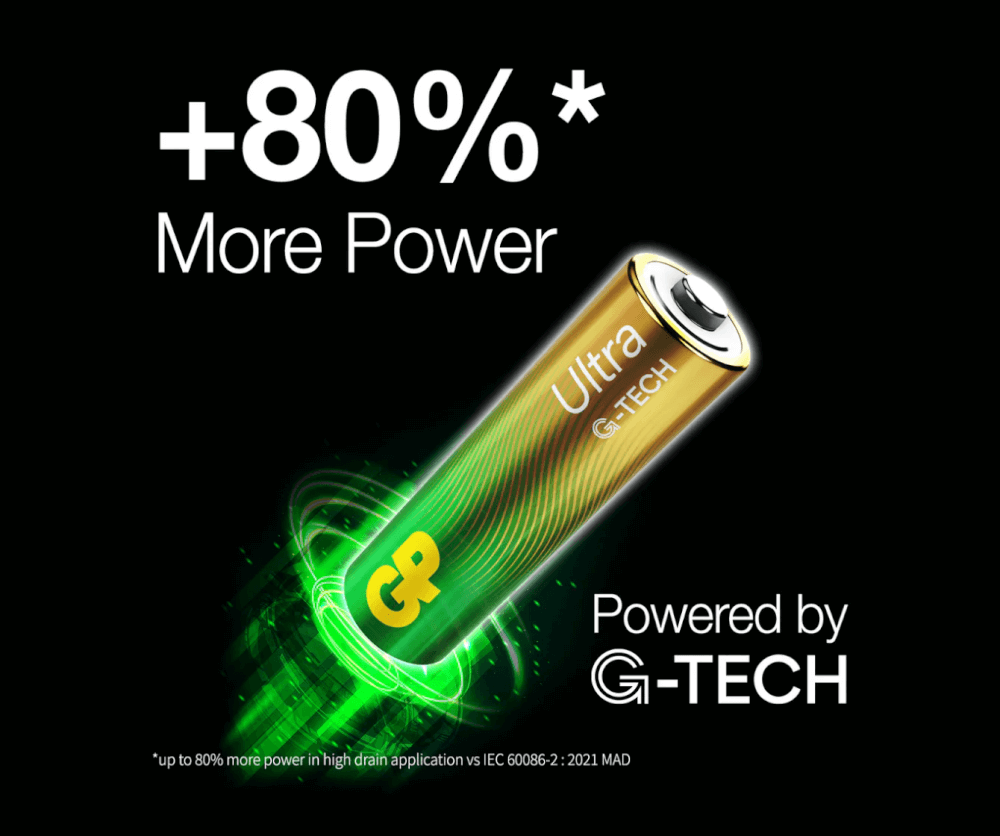 ถ่านอัลคาไลน์ GP BATTERY ULTRA ALKALINE AAA X 8 1 กล่อง (12 แพ็ค)_5