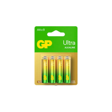 ถ่านอัลคาไลน์ GP BATTERY ULTRA ALKALINE AA X 8 (แพ็ค 8 ก้อน)_0