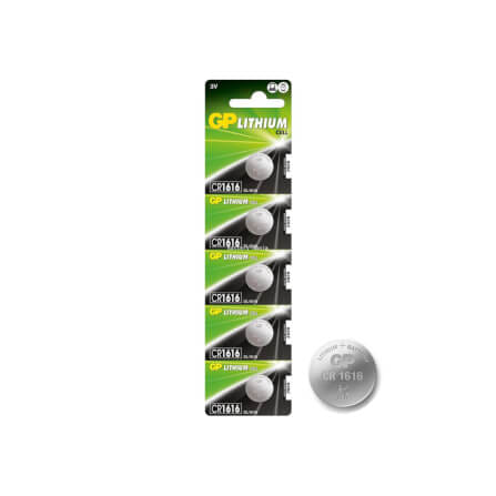 ถ่านกระถ่านกระดุม GP LITHIUM NO.1616 X 5 แพ็ค 5 ก้อน_1