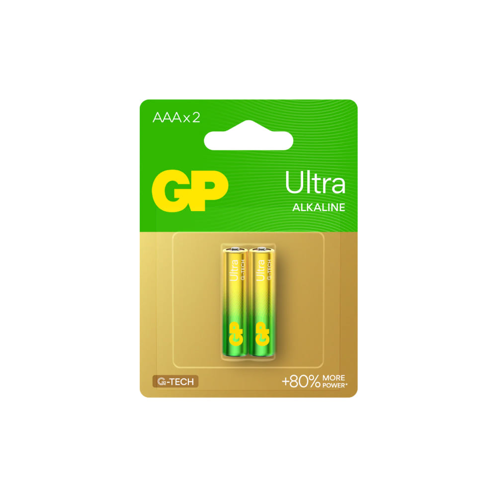 ถ่านอัลคาไลน์ GP BATTERY ULTRA ALKALINE AAA X 2 1 กล่อง (10 แพ็ค)_0
