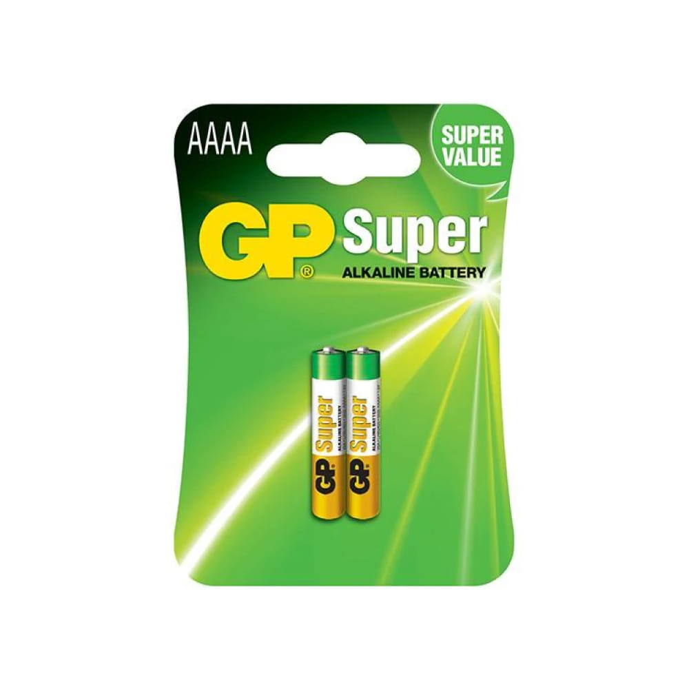 ถ่านอัลคาไลน์ GP BATTERY SUPER ULTRA ALKALINE AAAA X 2 1 กล่อง (10 แพ็ค)_0