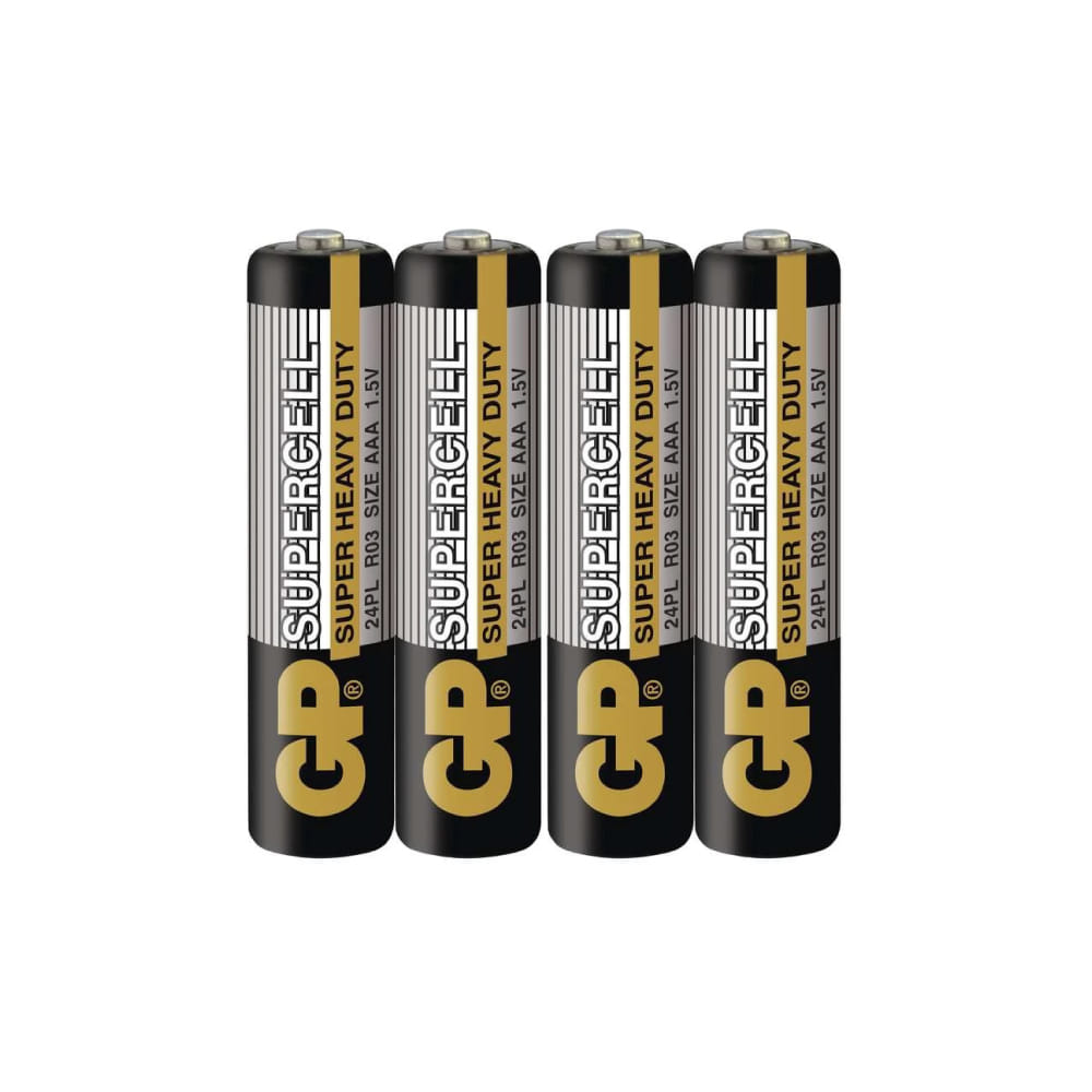 ถ่านคาร์บอนซิงค์ GP CABON ZINC SUPERCELL AAAX4 (1 กล่อง 10 แพ็ค)_0