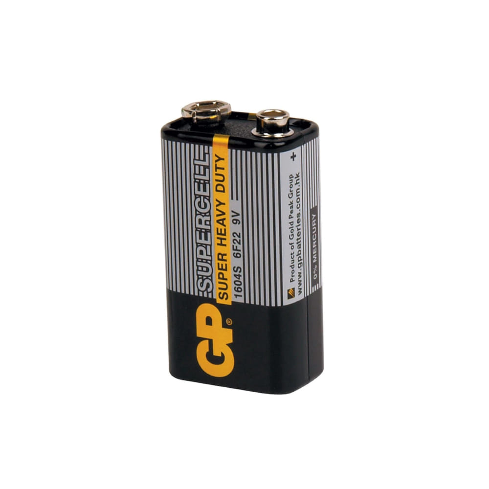 ถ่านคาร์บอนซิงค์ GP BATTERY CABON ZINC SUPERCELL 9V-1 1กล่อง (10 แพ็ค)_1