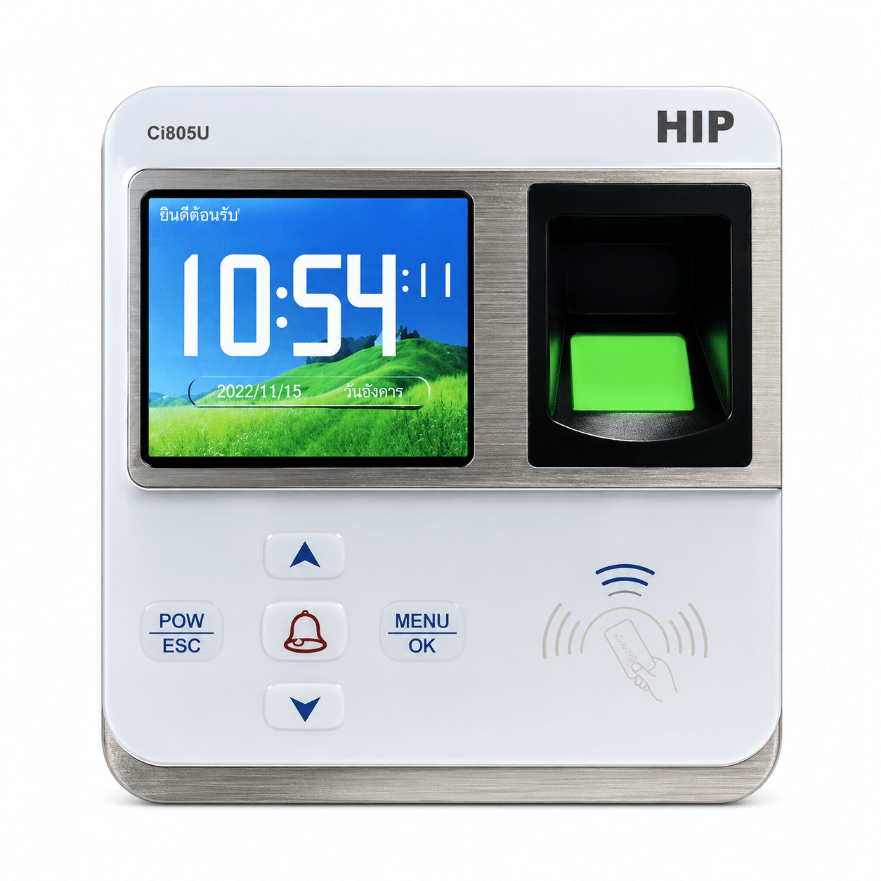 เครื่องสแกนลายนิ้วมือ 3000 USER HIP รุ่น CI805U สีขาว
