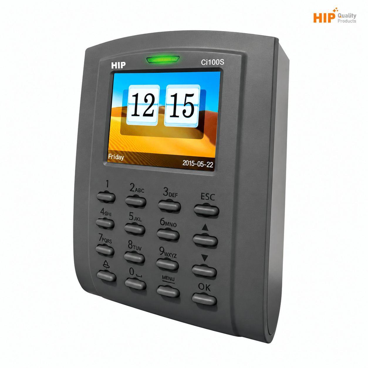 เครื่องทาบบัตร HIP รุ่น CI100S สีเทา