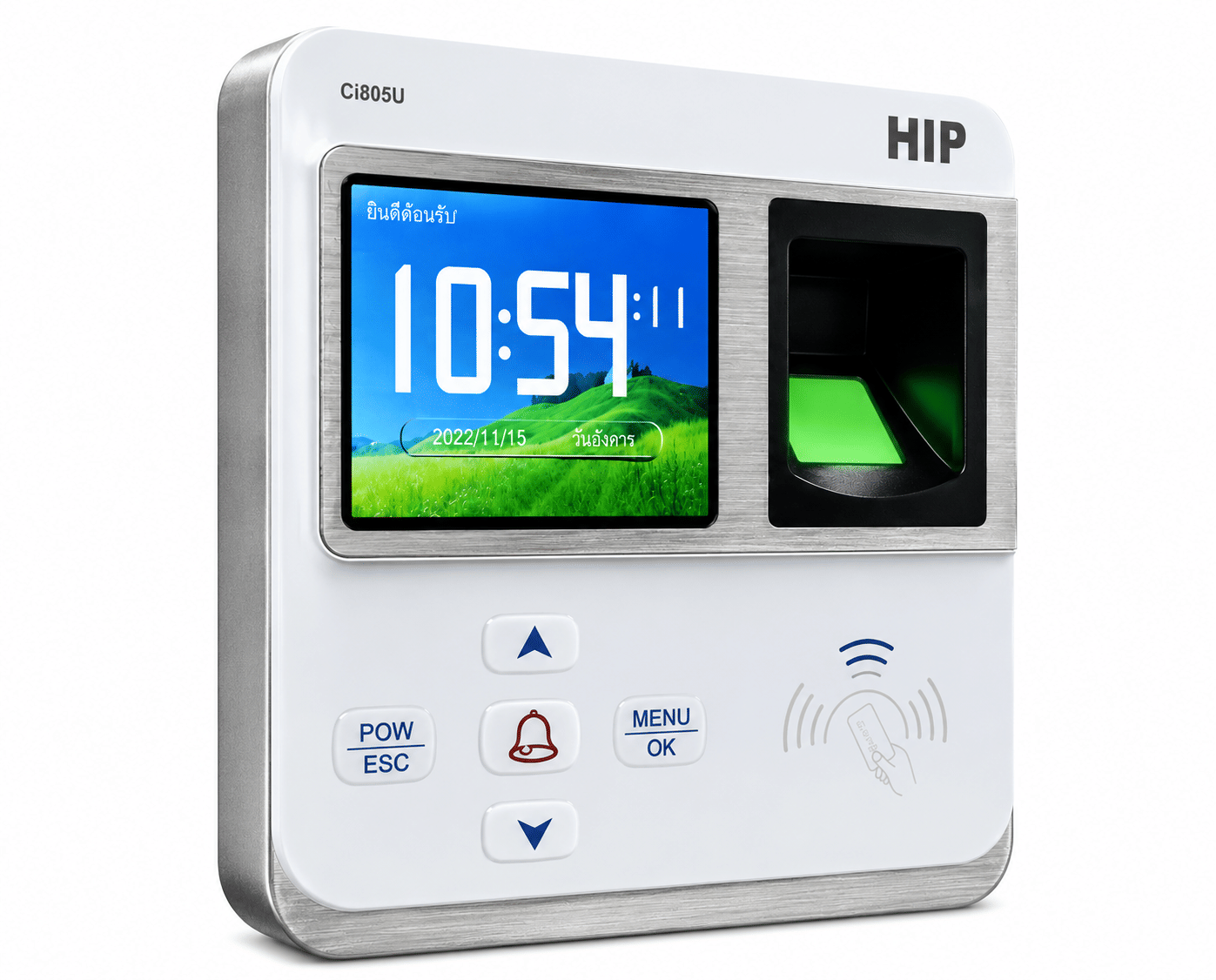 เครื่องสแกนลายนิ้วมือ 3000 USER HIP รุ่น CI805U สีขาว_2