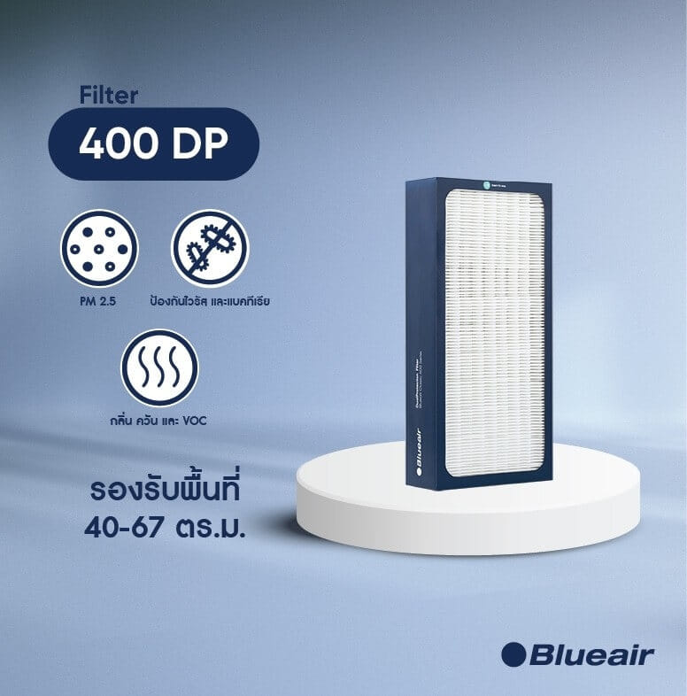 ไส้กรองอากาศ BLUEAIR รุ่น 400 แบบ DUALPROTECTION เน้นกรองฝุ่น และ กลิ่นไม่พึงประสงค์_1