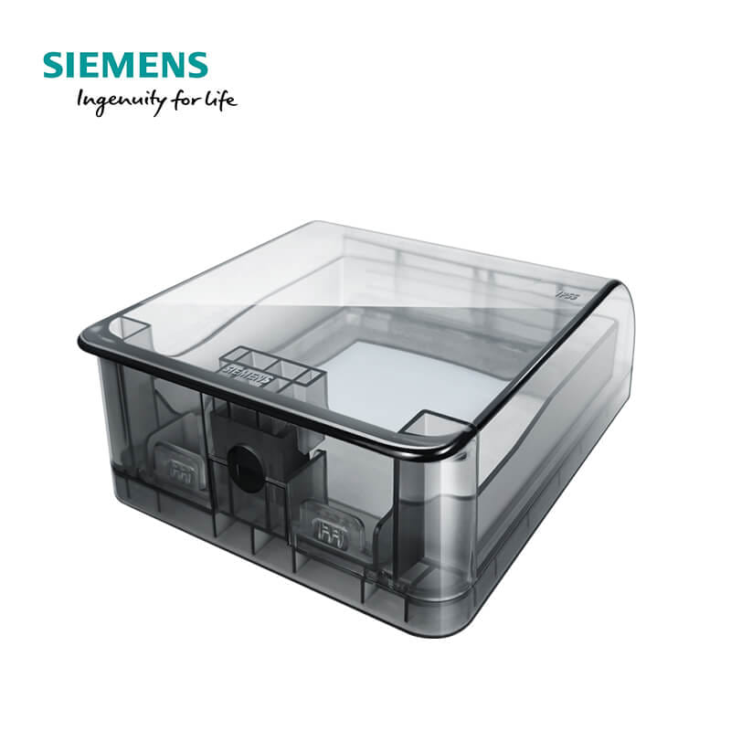 ฝากันน้ำสำหรับเต้ารับ SIEMENS ซีรีส์ AZIO ขนาด 120 มม. สีขาว