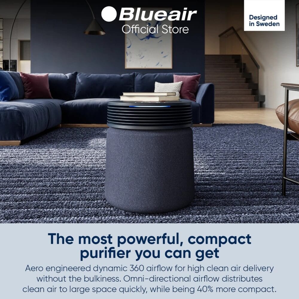 เครื่องฟอกอากาศ BLUEAIR รุ่น BLUE SIGNATURE (เหมาะกับพื้นที่ 65-156 ตร.ม.)