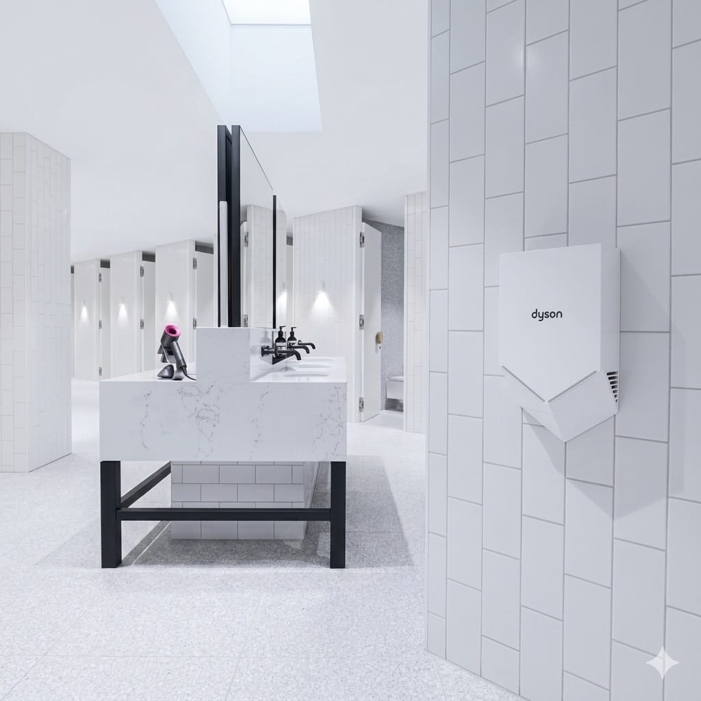 เครื่องเป่ามือ DYSON AIRBLADE รุ่น HU02 สีขาว_4