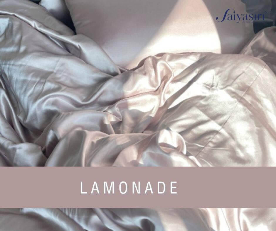 ผ้าปูที่นอน SAIYASIRI รุ่น SIGNATURE ขนาด 5 ฟุต สี LAMONADE