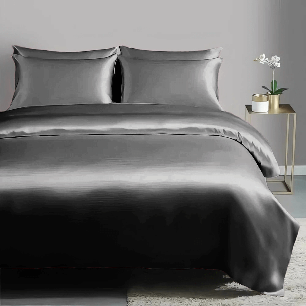 ผ้าปูที่นอน SAIYASIRI รุ่น SIGNATURE ขนาด 3.5 ฟุต สี BLACK DIAMOND
