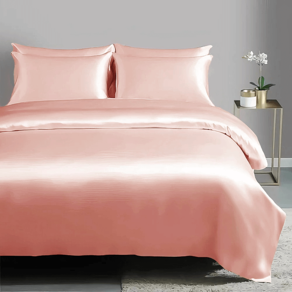ผ้าปูที่นอน SAIYASIRI รุ่น SIGNATURE ขนาด 6 ฟุต  สี PEACHY PEARL