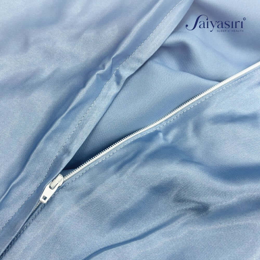 ปลอกผ้านวม SAIYASIRI รุ่น SIGNATURE ขนาด 3.5 ฟุต สี TIFFANY BLUE